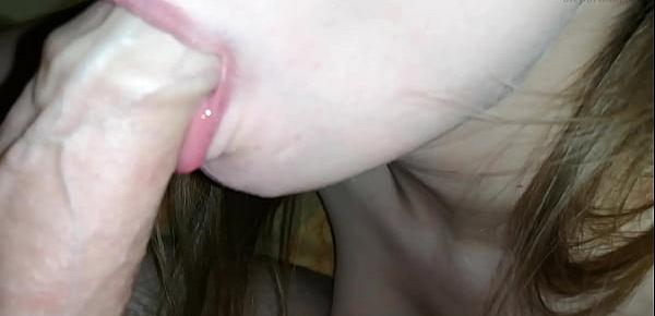  cum in mouth, juicy blowjob from beauty, real homemade